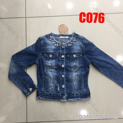 Jacket jeans, with ladies pearls (xs-xl) LEXXURY C076
