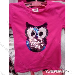 T-shirt short sleeve with sequins children's (98-128) TUZZY TURKEY MODA TM218015
