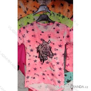 T-shirt short sleeve with sequins baby teen girl (128-164) ZEYREK TURKEY MODA TM218019
