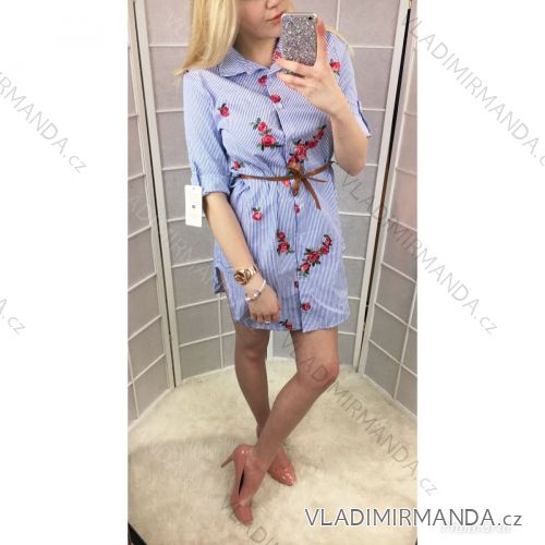 Shirt strip 3/4 long sleeve ladies (m-2xl) ITALIAN Fashion IM2189032
