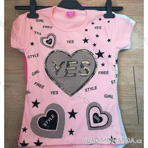 T-shirt short sleeve baby teen girl (128-152) TURKEY WD WD18011
