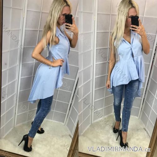 Shirt dress / sleeveless shirt summer ladies (uni sl) ITALIAN Fashion IM718097
