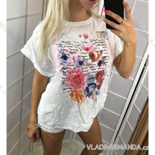 T-shirt short sleeve flower ladies (uni sl) ITALIAN Fashion IM818054
