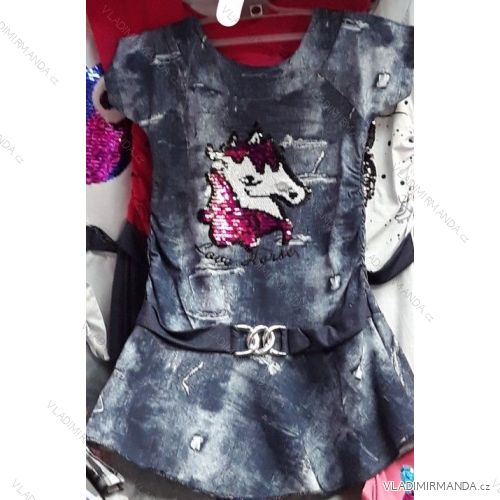 Dress short sleeve with sequins baby girl TUZZY Turkish fashion tm21804
