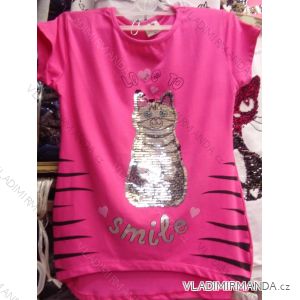 T-shirt with short sleeves with sequins girls girl (134-164) TUZZY TURKEY MODA TM218056
