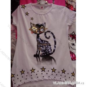 T-shirt with short sleeves with sequins girls girl (134-164) TUZZY TURKEY MODA TM218066
