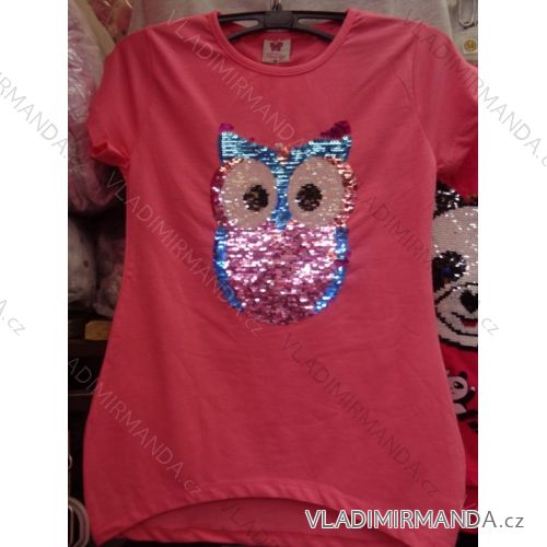 T-shirt with short sleeves with sequins girls girl (134-164) TUZZY TURKEY MODA TM218069
