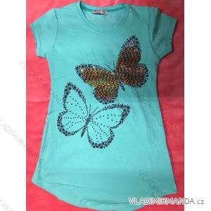 T-shirt with short sleeves with sequins girls girl (4-9 years) TUZZY TURKEY MODA TM218110
