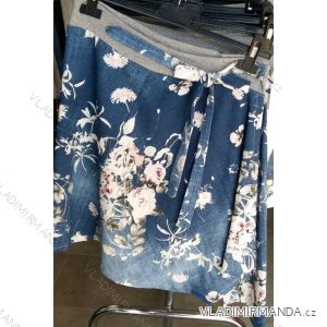 Short skirt summer with ladies flowers (uni sl) ITALIAN Fashion IM1218046
