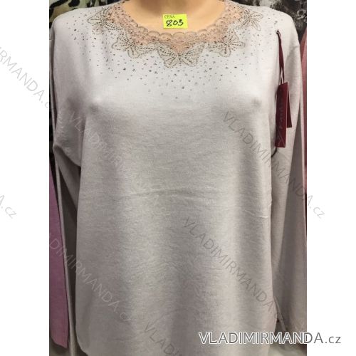 T-shirt tunic long sleeve ladies (m-2xl) POLSKá móda PM118122
