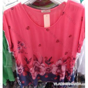 Tunic short sleeve ladies flowers (uni sl) ITALIAN Fashion IM818096
