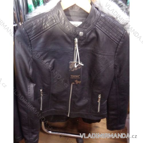 Jacket Long Sleeve Leather Ladies (s-2xl) V2782
