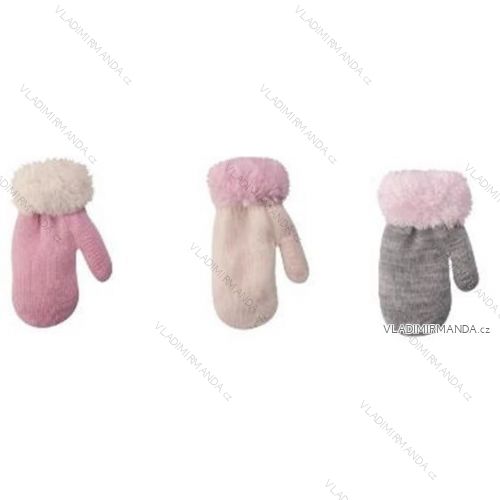 Gloves mittens warm with cords for children (10-12cm) YOCLUB POLAND R-001A / 10-12CM
