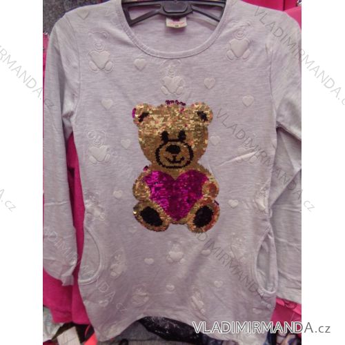 T-shirt long sleeve with short sleeves baby girl (128-164) TUZZY TURKEY MODA TM218123
