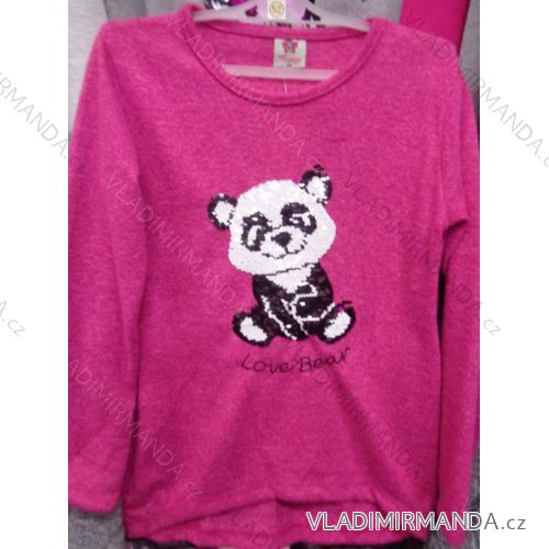 Long Sleeve T-Shirt with Hot Baby Girls (128-164) TUZZY TURKEY MODA TM218139
