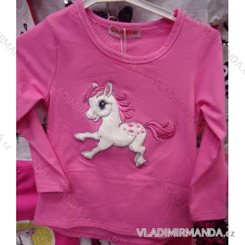 T-Shirt Long Sleeve with Glitter Baby Girls (86-116) TUZZY TURKEY MODA TM2188P-7160
