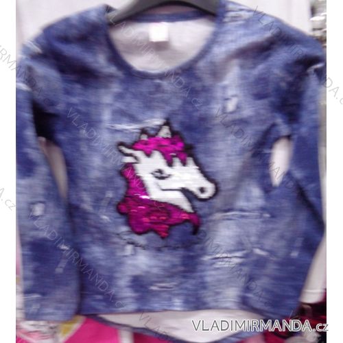 T-shirt short sleeve with sequins children's (116-146) TUZZY TURKEY MODA TM218148
