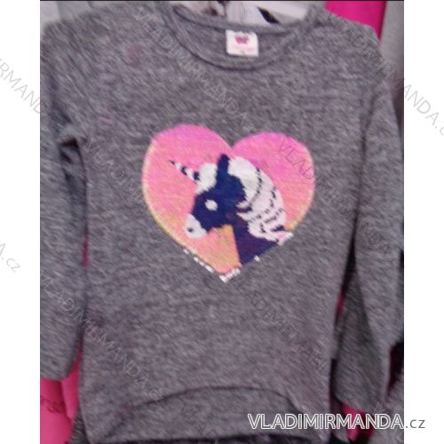 T-shirt warm long sleeve with sequins children's (98-128) TUZZY TURKEY MODA TM218150
