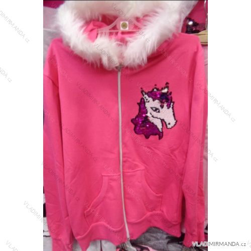 Long Sleeve Sweatshirt and Hooded Little Teenage Girls (140-176) TUZZY TURKEY MODA TM218153
