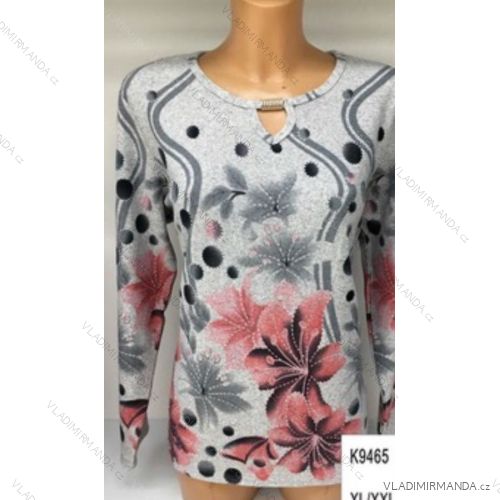 T-shirt tunic 3/4 long sleeve ladies (l-3xl) ERBOSSI PM118204
