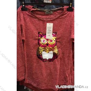 T-shirt short sleeve with sequins baby teen girl (12-16 years old) TURKEY MODA 18518
