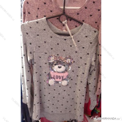 T-shirt long sleeve baby girl puppies (134-164) TURKEY MODA CH-5294
