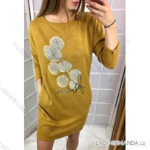 Long Sleeve Dress Ladies Cotton Thick (uni sl) SWEETISSIMA ITALIAN Fashion IM518281