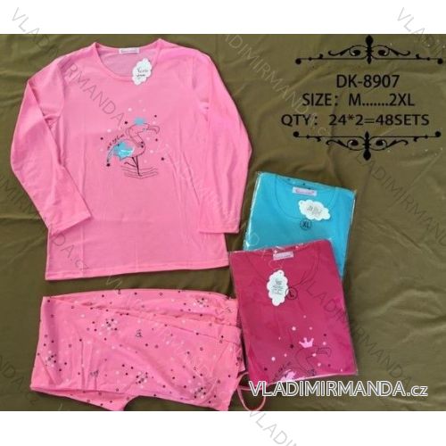 Pajamas Long Ladies Cotton (m-2xl) VALERIE DREAM DK-8907
