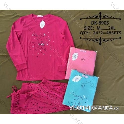 Pajamas Long Ladies Cotton (m-2xl) VALERIE DREAM DK-8905
