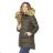 Coat / winter vest quilted with fur women's oversized (42-44-46-48) MFASHION MF18M-15B