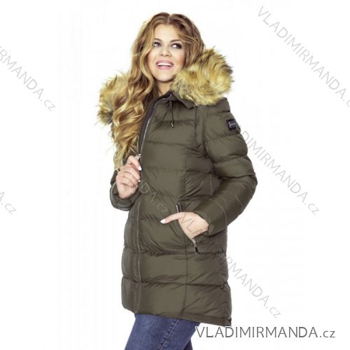 Coat / winter vest quilted with fur women's oversized (42-44-46-48) MFASHION MF18M-15B