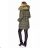 Coat / winter vest quilted with fur women's oversized (42-44-46-48) MFASHION MF18M-12A