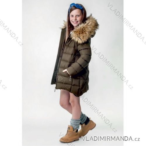 Winter jacket coat with fur coat girl (134-158) MFASHION MF18M-17
