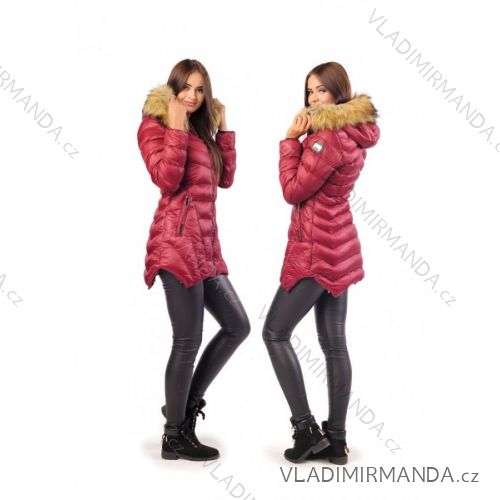 Winter coat with fur lace quilted MFASHION MF18M-18