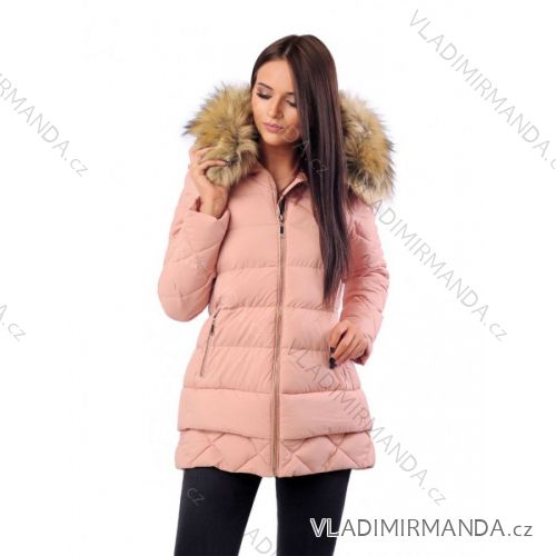 Coat / Winter jacket with fur lace quilted (sml-xl) MFASHION MF18M-11
