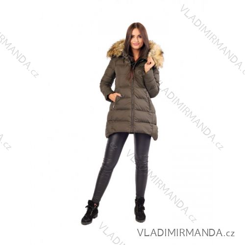 Coat / Winter jacket with fur lace quilted (sml-xl) MFASHION MF18M-02A