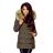 Winter jacket with fur quilted womens (sml-xl) MFASHION MF18M-05