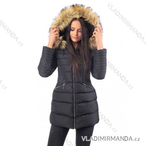 Winter jacket with fur lace quilted (sml-xl) MFASHION MF18M-201A