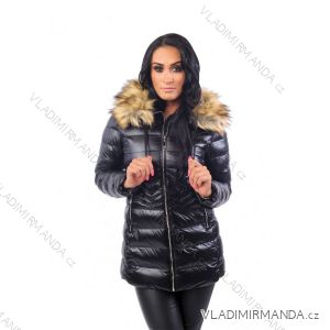 Winter jacket with fur quilted womens (sml-xl) MFASHION MF18M-203
