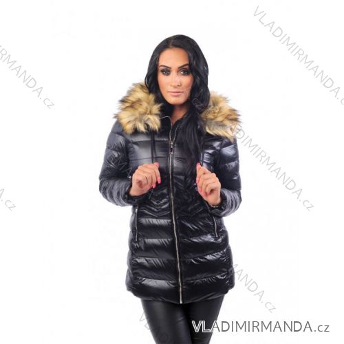 Winter jacket with fur quilted womens (sml-xl) MFASHION MF18M-203
