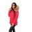 Winter jacket with fur quilted womens (sml-xl) MFASHION MF18M-02
