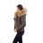 Winter jacket with fur quilted womens (sml-xl) MFASHION MF18M-01
