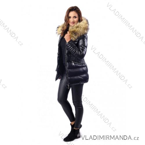 Winter jacket with fur quilted womens (sml-xl) MFASHION MF18M-202
