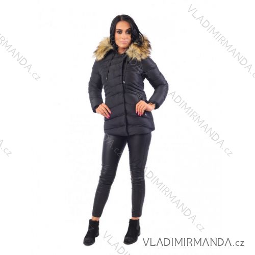 Winter jacket with fur quilted womens (sml-xl) MFASHION MF18M-204A