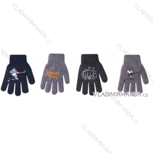 Gloves warm with terry lining baby boys (14-16cm) YOCLUB POLAND R-200