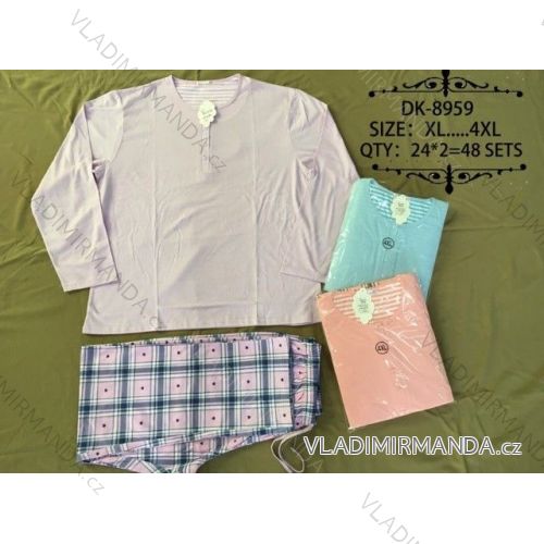 Pajamas Long Ladies Oversized (xl-4xl) N-FEEL DK-8959
