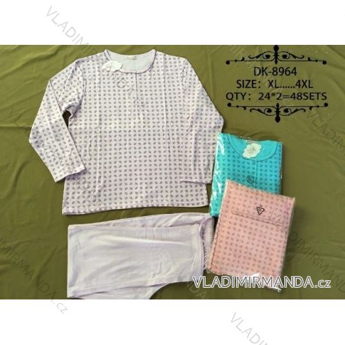 Pajamas Long Ladies Oversized (xl-4xl) N-FEEL DK-8964
