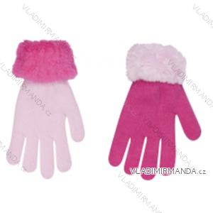 Gloves winter with fur baby girl (14-16-18cm) YOCLUB POLAND R-103
