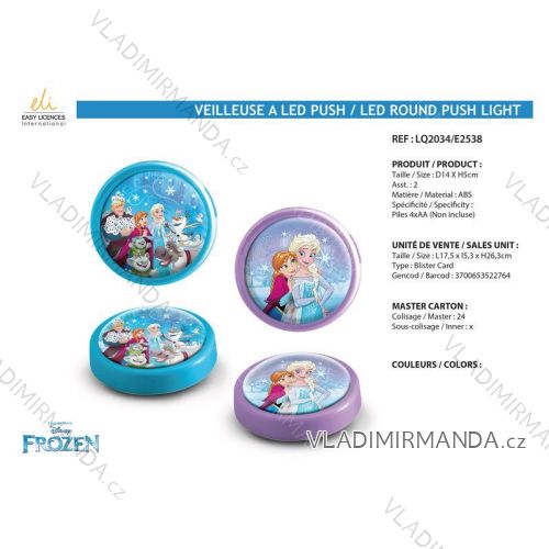 Led light frozen baby girl SUN city lq2034