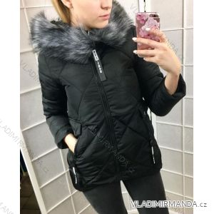 Winter jacket with fur leather (sl) POLAND IM1018T2662P
